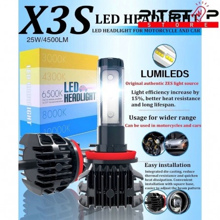 Kit bombillas LED H4 (CANBUS, 6500K)