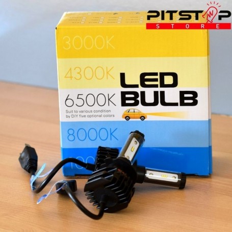 copy of Kit Led H4 4500 lumen, 6500k. Chip Philips Lumiled ZES